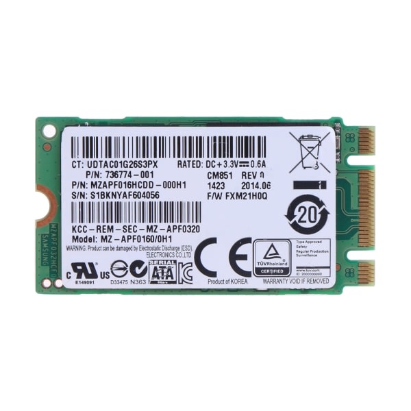 SSD 2242 M.2 SATA Protocol 16GB intern Solid State Drive Industriell dator