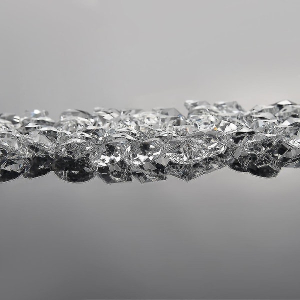 50 st klarkristallglas ljuskrona del prismor åttakantiga pärlor gör-det-själv-dekor 14mm