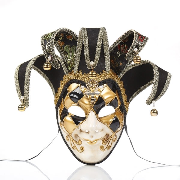 Venetian Comedy Mask, uts?kt dekoration Jester Masks black Cherry