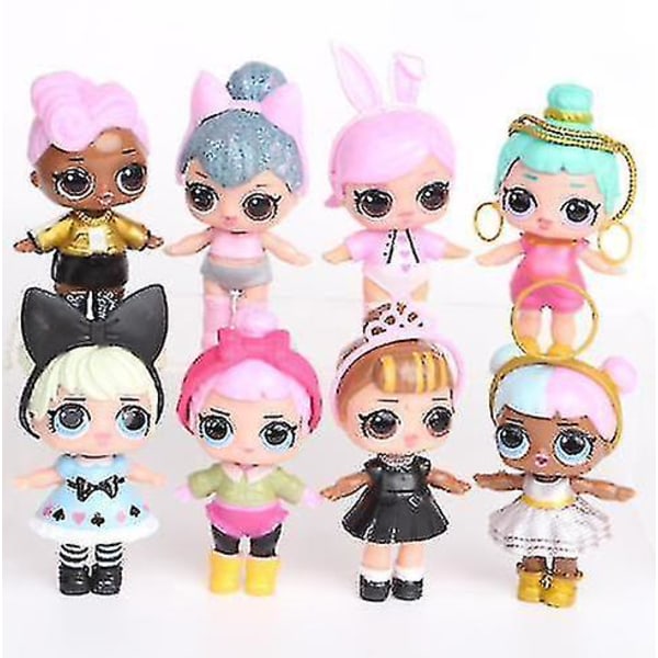 8 st Lol Dolls L.o.l Surprise Ball Lil Sisters Husdjur Leksaker Tjejer