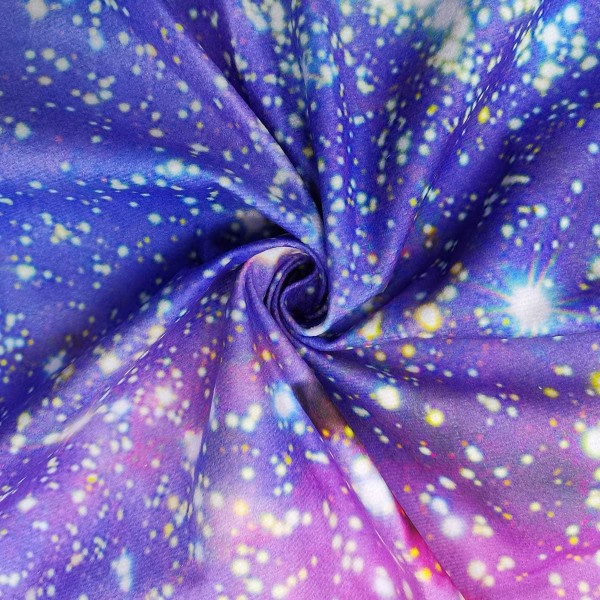 Barn Pojkar Gardiner Yttre rymden St?ngficka (2 delar 39in*70in,100cm*180cm) Blue Planet Nebula Cosmic Black Psychedelic
