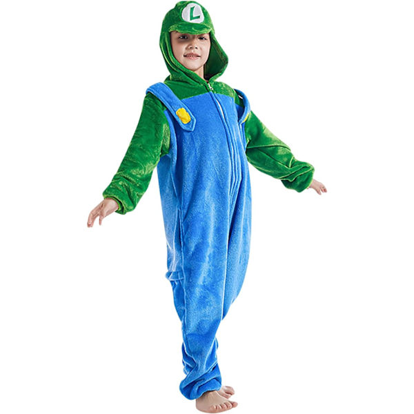 Lasten/Unisex Hieno Pukeutumisen Eläimen Asun Onesie Unelmavaatteet Pyjamat Hyppyasu Cosplay Kigurumi Joulu Halloween Hieno Pukeutuminen Mario4 120