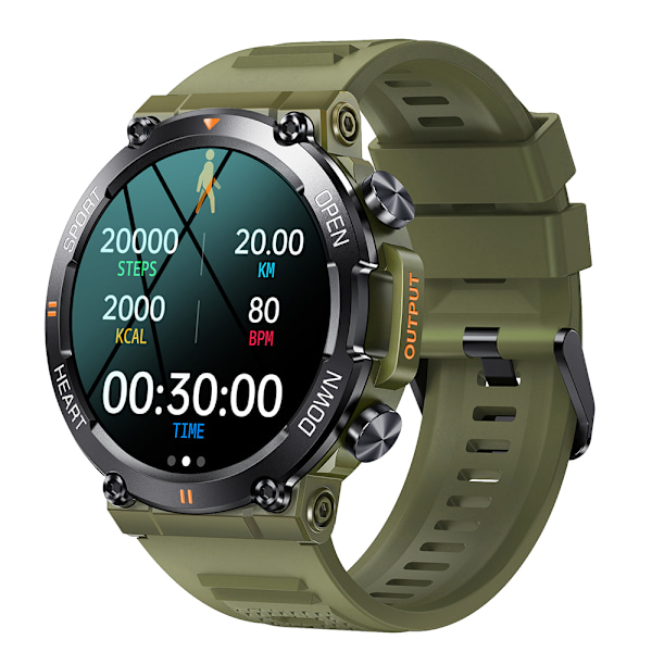 Men's Smart Watch Waterproof IP67 Men's Sport & Fitness Watch army green black