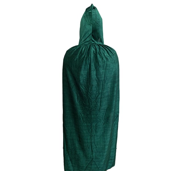 Hooded mantel Unisex mantel med huva Halloween julkappa mörkgrön