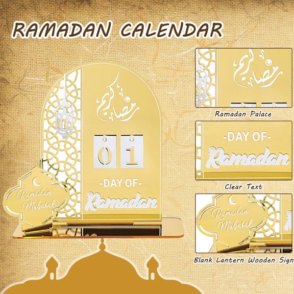 Ramadan 2024 Nedräkningskalender, 30 Dagar Eid Mubarak Adventskalender