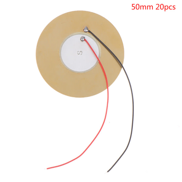 20st Piezo Elements Sensor Trigger Drum Disc Wire Koppar 50mm