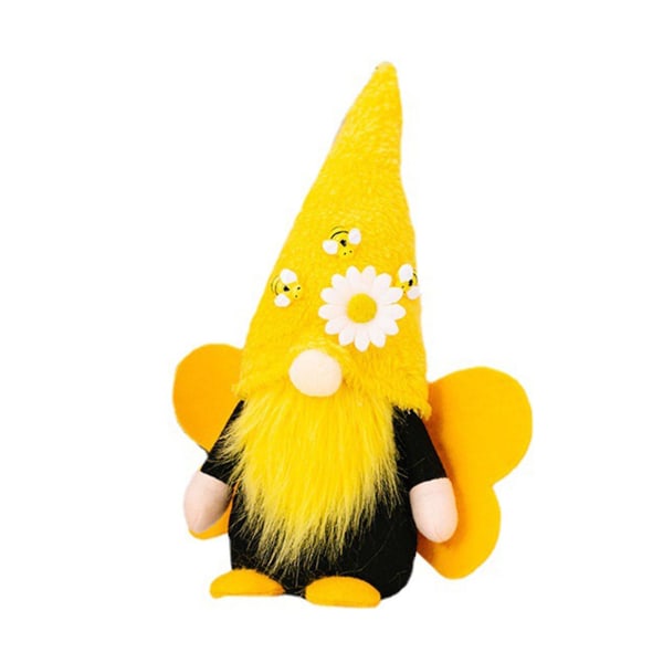 Farfi Gnome Doll Ornament Iögonfallande Utsökt Bedårande Honey Bee Festival Ornament Heminredning