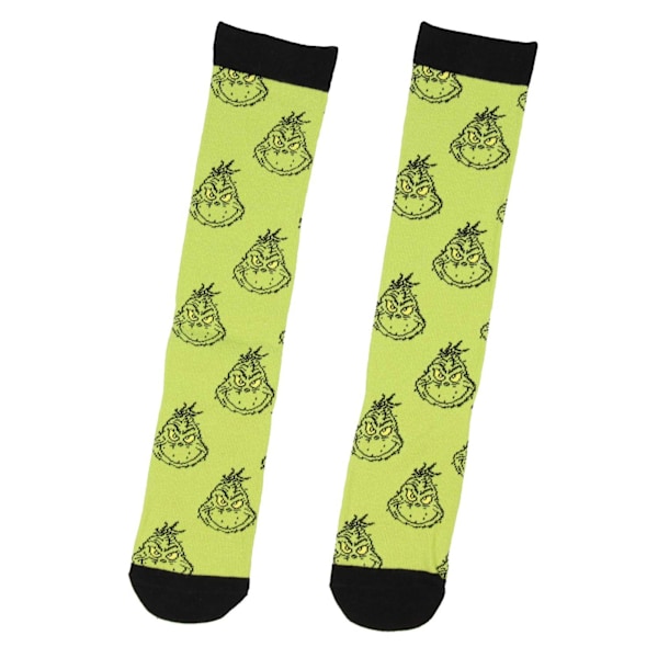 3 par nye jule-sokker med Grinch-mønster 1 pattern 1 one size fits all