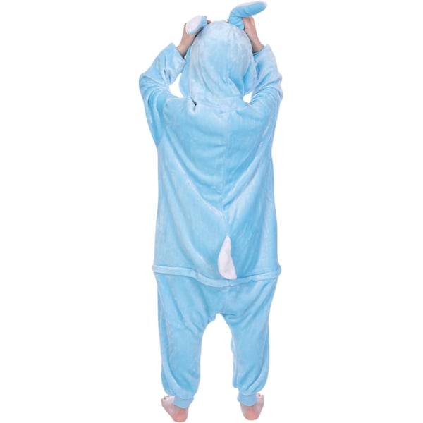 Lasten/Unisex Hieno Pukeutumis Eläin Asun Onesie Yöasu Pyjama Haalari Cosplay Kigurumi Joulu Halloween Hieno Pukeutumis blåskalmabbit 140