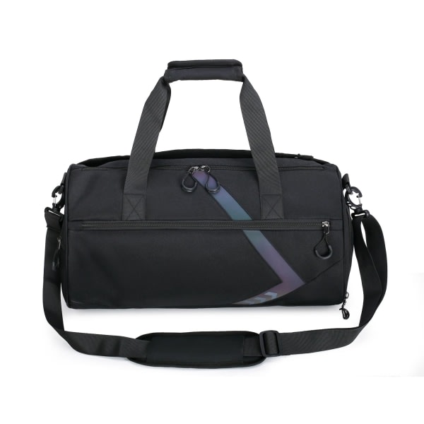 Bärbar fitness Crossbody resväska med en axel 9001B svart utan logotyp 20 tum