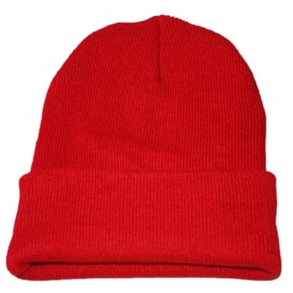 Hip Hop Cap, Slouchy Stickad Beanie Hat & Women (R?d)