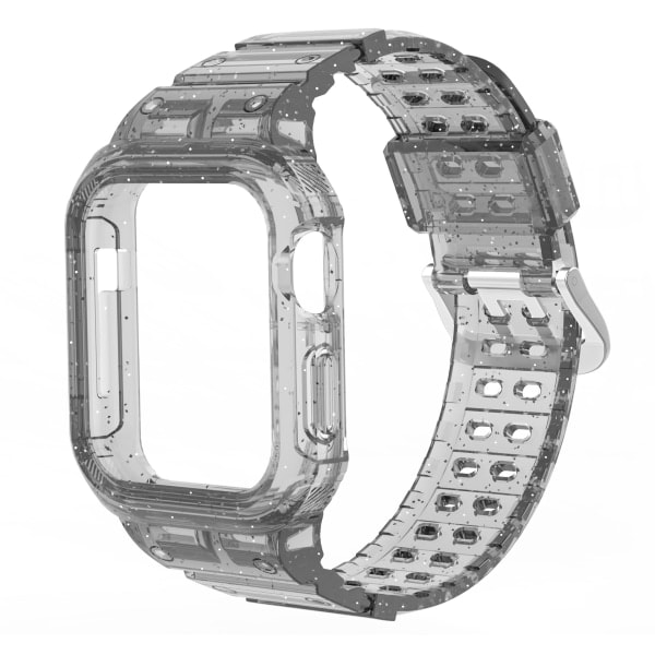 Kompatibel f?r Crystal Clear Apple Watch band GlitterBlack 38/40/41mm