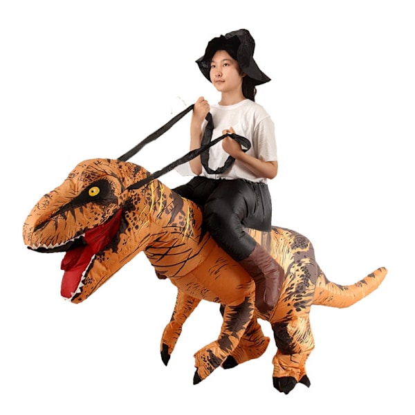 Rollespillrekvisitter Halloween tegneserie dukke cos morsom årlig fest morsom klovn gresskar oppblåsbar drakt-FCL Tyrannosaurus Rex Adult One Size