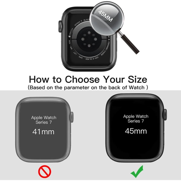 Case med sk?rmskydd som ?r kompatibelt med Apple Watch Series 8