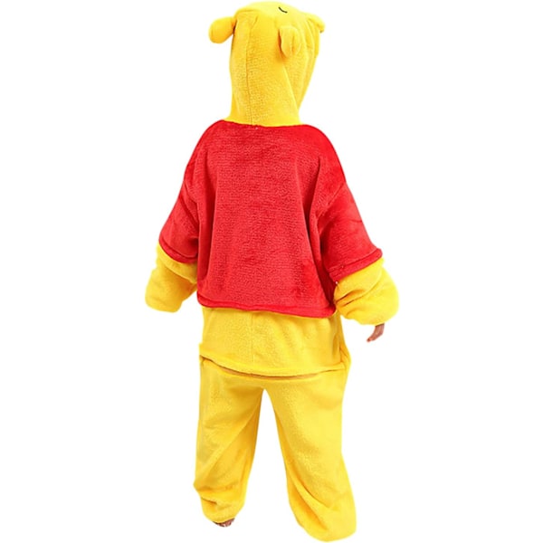 Barn unisex jumpsuits, 2023 kostyme dyreonesie nattkjole pyjamas hettegenser cosplay kigurum nattøy jul Halloween Pooh 120