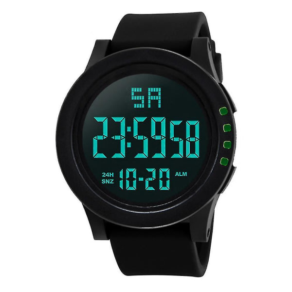 Elektronisk watch f?rm?n negativ display svart yta svart sk?rm stor sk?rm watch 2001F