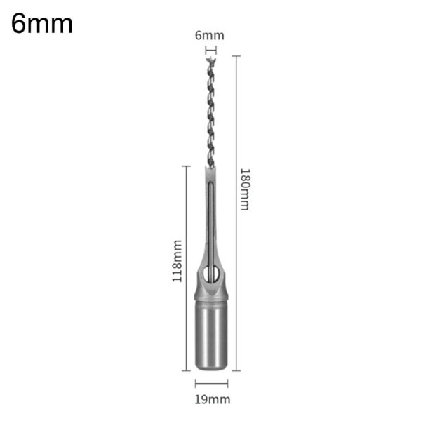 Fyrkantigt hålsborrverktyg för träbearbetning 6MM