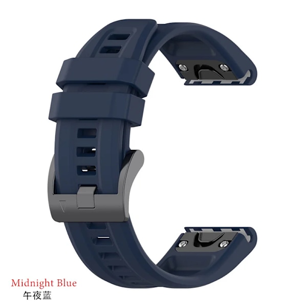 26mm silikonarmband för Garmin fenix 7X 7 7S 6X 6 Pro 6S 5 5X Plus Smartwatch Band Armband för Garmin Descent mk2i mk3 51mm 1 1 Garmin Quatix5