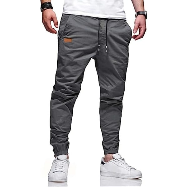 Herr Joggingbyxor Vandring Friluftsliv Byxor Twill Fitness Track Joggingbyxor Casual i bomull