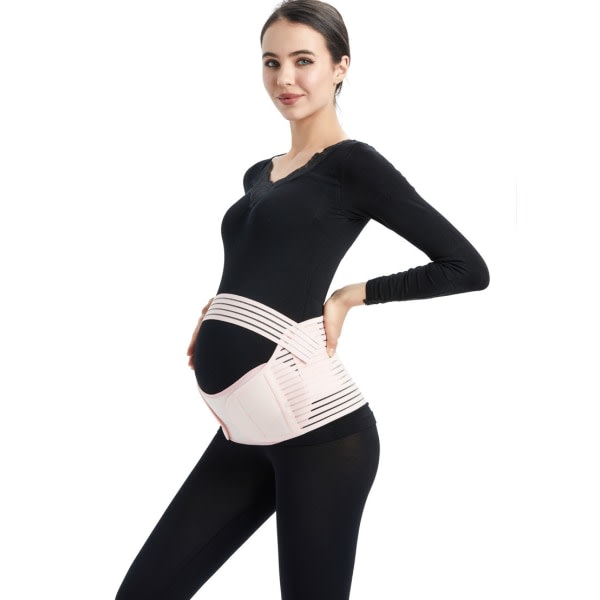 Gravidbälte Graviditetsbälte Svankstöd Ryggstöd Midjeband Magstöd, ryggavlastning rosa XL