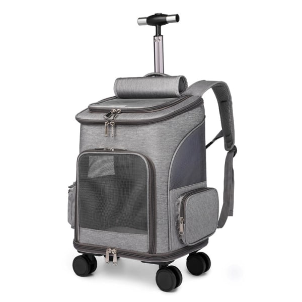 Expanderbar ryggsäck för barnvagn Bekväm att gå ut Kattväska Husdjursryggsäck Hopfällbar kattryggsäck Khaki