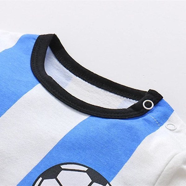 Baby flickbyxa fotboll fotboll kläder Blå/vit 12m