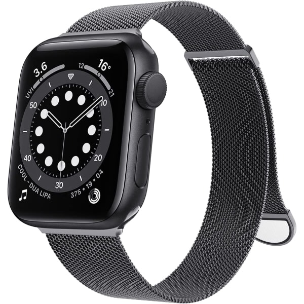 Kompatibel med Apple Watch Band 38mm 40mm 41mm 42mm 44mm Space Grey 38mm/40mm/41mm