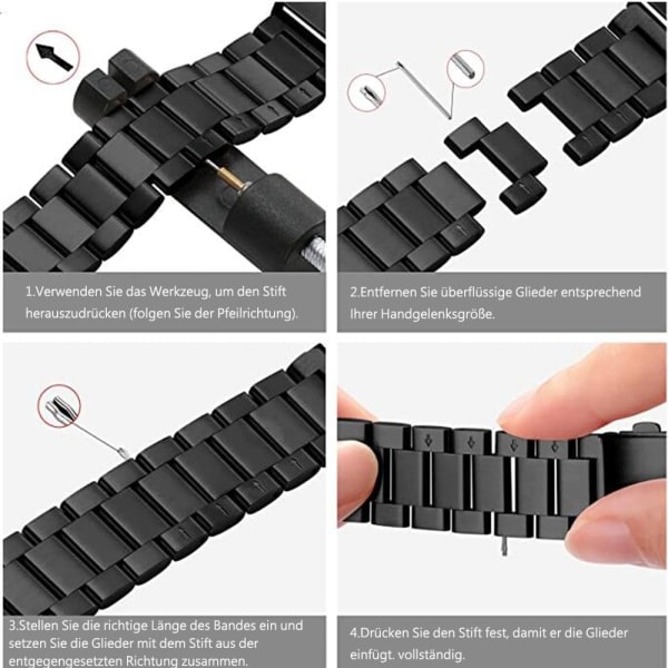 Armband kompatibel med Fitbit Versa 3 armband/Fitbit Sense armband