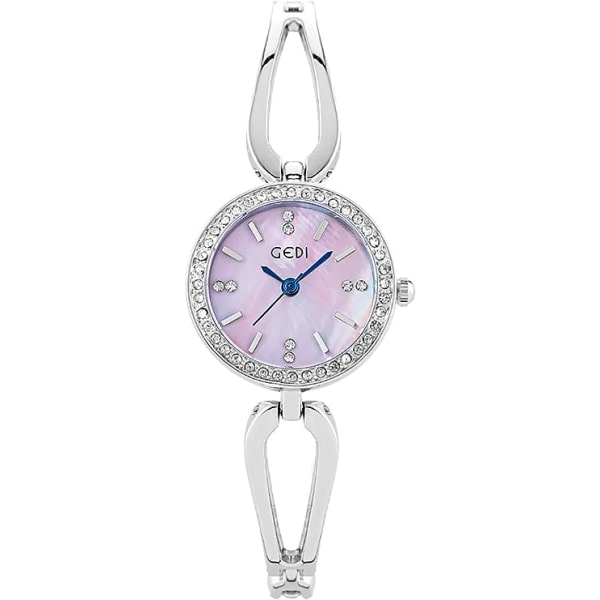 Dammode Quartz Armbandsur Elegant watch f?r kvinnor Vattent?t rostfritt st?lband Lyx Watch