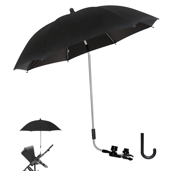 Baby Parasoll Barnvagn f?r solskydd Paraply f?r sittvagn Buggy Barnvagn Rullstol Utomhussportutrustning 50+UV f?r Prot