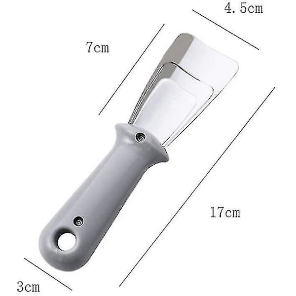 Jääkaapin ja pakastimen raaputin ruostumattomasta teräksestä, pieni jääpoistaja kahvalla, GråBY