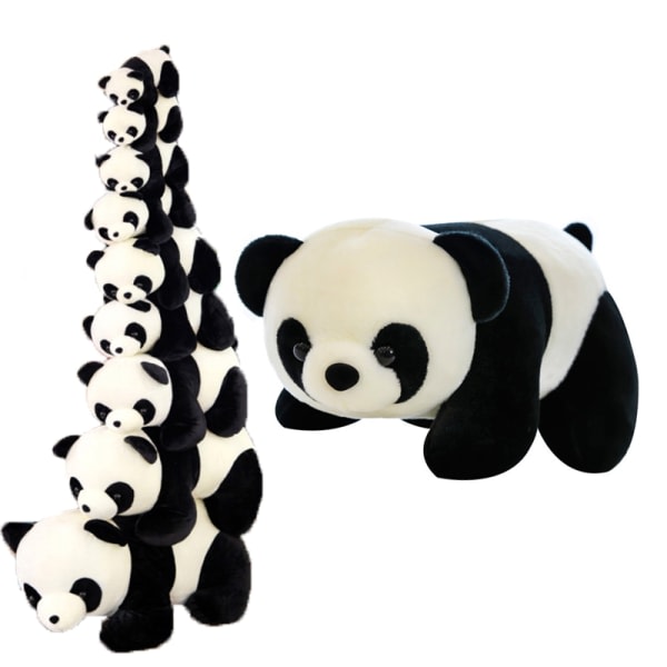 Panda Plysch G?vor f?r barn i plyschdjur 25cm Cherry