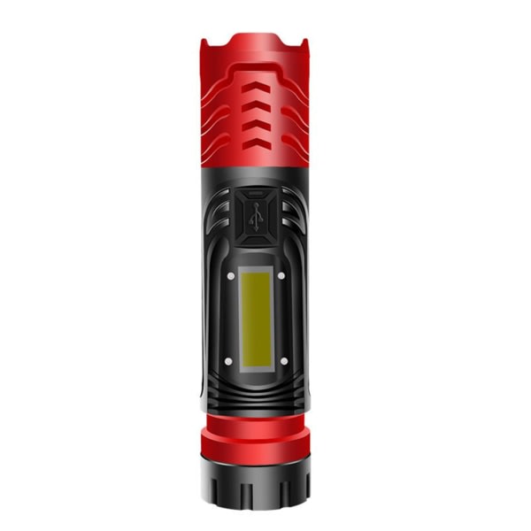 Ficklampa Zoomad Magnetism Hammer Mountaineering Torch Portable Red