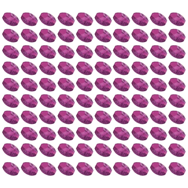 Kristall 14 mm Octagon Beads, Glasgardin Drop Suncatchers, Crys Purple