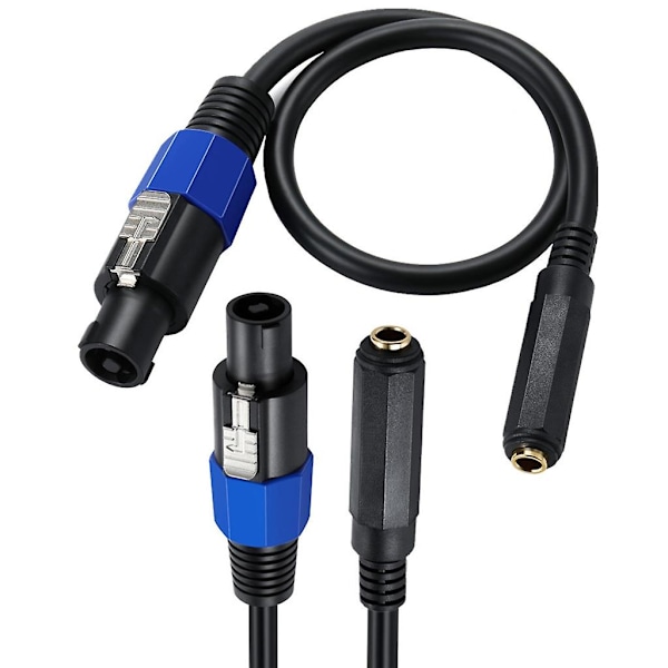 1/4 TS naar Speakon mannelijke luidsprekerkabels Speakon naar 6,35 mm mono jack adapter luidspreker stekker adapter 1/4\" naar Twist Lock