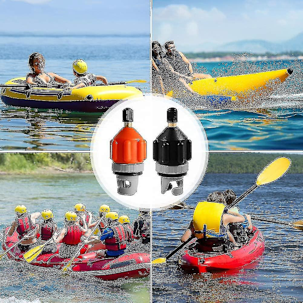 Luftventil-adapter, oppblåsbar båt Sup-pumpe-adapter med dyse, multifunksjonell Sup-pumpe-adapter-kompressor-luftventil-omformer for Stand Up Paddle Boa