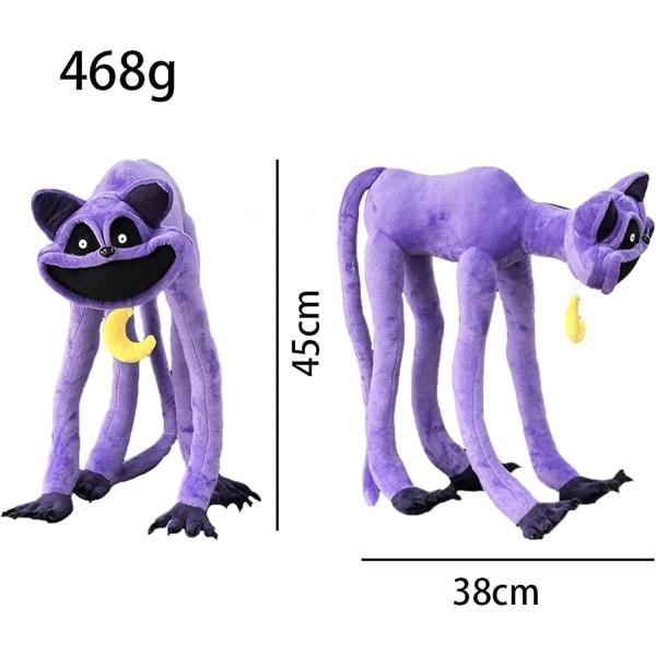 CatNap Plyslegetøj Catnap Monster Plys Anime 17,7 Tommer Knusbare Legetøjsdyr Pude Kawaii Plys Fyldte Dyr Søde Plyslegetøj Påskegaver Til Børn Bo