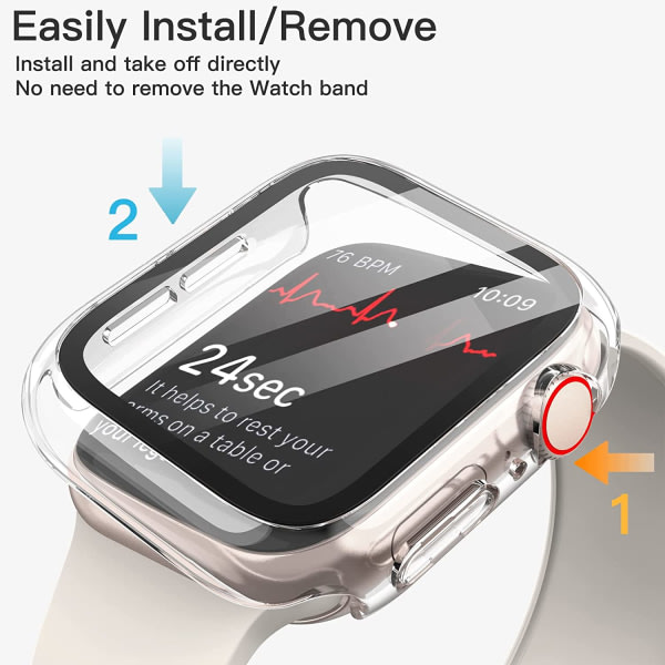 Case med sk?rmskydd som ?r kompatibelt med Apple Watch Series 8