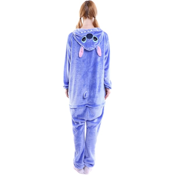 Vuxen Unisex Jumpsuits Kostym Djurkostym Dräkt Kick Suit Nattklänning Pyjamas Huvtröja Nattkläder Cosplay Cartoon Kigurumi Karneval Jul Halloween Stickning L