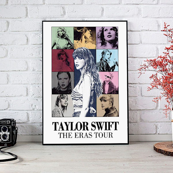 Pop-sanger Taylor Swift lerretplakat for romestetikk Lerret veggkunst Soverom The ears-turneen The ears tour 30*40cm