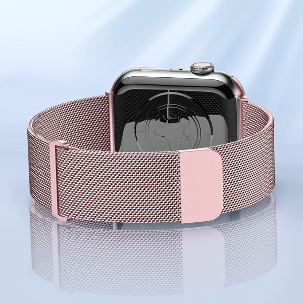 Guld/rosa metallrem Kompatibel med Apple Watch Armband 40mm 38m