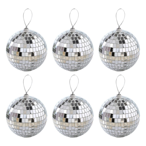 12st Spegel Disco bollar för festdekoration Coola roliga bröllopsfödelsedagsfest dekorationer