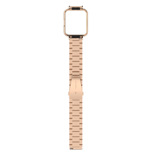 F?r Xiaomi Redmi Watch 2 Lite Armband med tre p?rlor st?lband (roséguld) guld