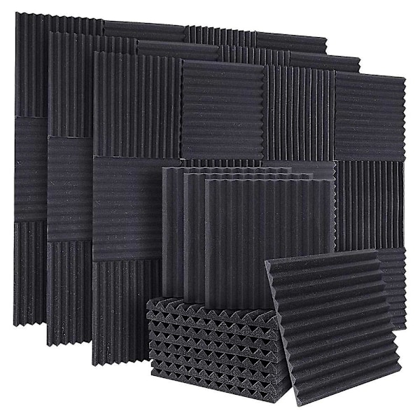 50 pcs acoustic sound insulation foam sound absorbing panels sound insulation panels wedge for studio wall