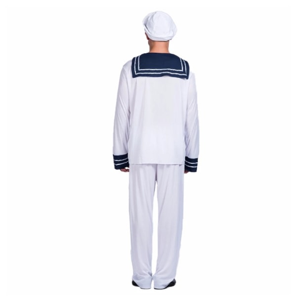 M?n Sailor Crew Sj?manskapten Medieval Party Kostym 175-185cm Cherry