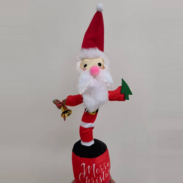 Het säljande internetkändisdansande jultomten elektrisk docka sandsculpturleksak kan lära sig att prata och sjunga julsnögubbe Bell Christmas Snowman Charging Model
