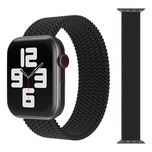 Apple Watch-kompatibelt ARMBAND Elastiskt SVART 38/40/41 mm Svart Black s