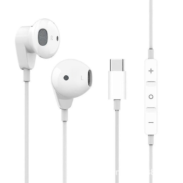 Miniowl-type-c hörlurar med trådstyrd kontroll hörlurar Hifi stereohörlurar med mikrofon för Xiaomi Huawei