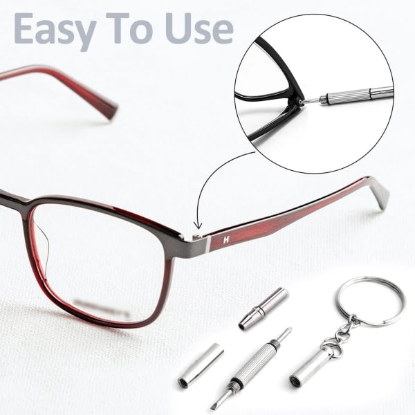 två-i-ett skruvmejsel, flerfunktionsglasögonskruvmejsel, minihandverktyg, lämplig för glasögon, solglasögon, watch