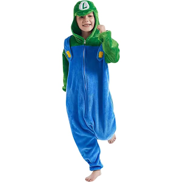 Barn/Unisex Fancy Dress Dyre Kostyme Onesie Pyjamas Jumpsuit Cosplay Kigurumi Jul Halloween Fancy Dress Mario4 110